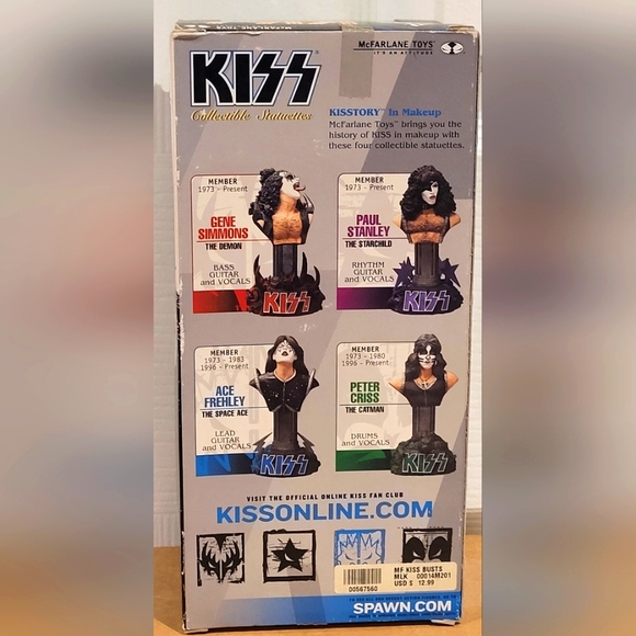 *Rare* KISS Ace Frehley McFarlane Collectible statuette Bust 2002 Edition - Picture 6 of 6